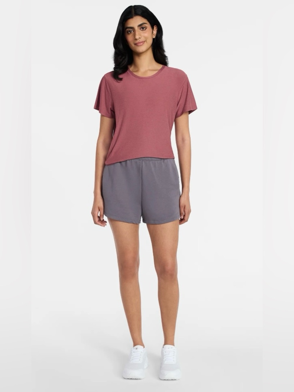 NWT Athletic Works French Terry Shorts -grey ash